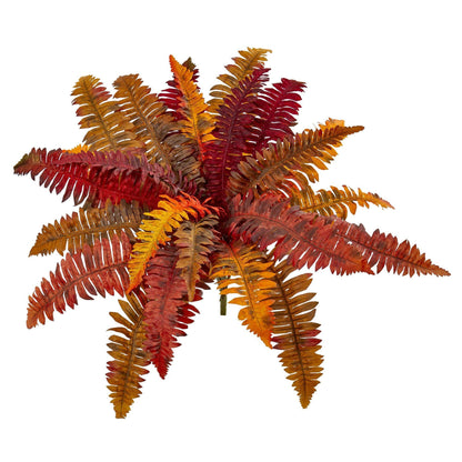 20” Autumn Boston Fern Artificial Plant (Set of 3
