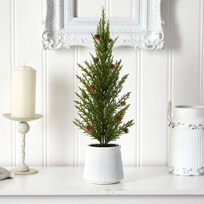 20'' Cedar Pine “Natural Look” Artificial Christmas Tree