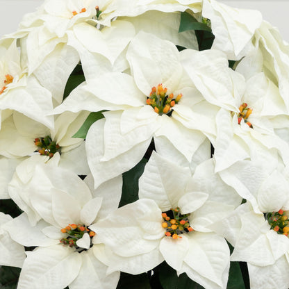 Poinsettia Artificial Arrangement in Decorative Planter