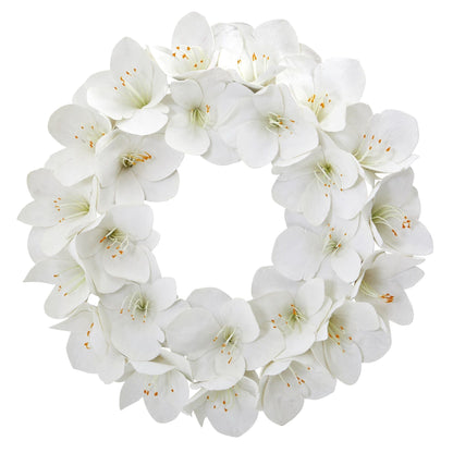24” Amaryllis Artificial Wreath