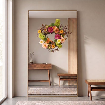 24" Artificial Mixed Peony Wreath
