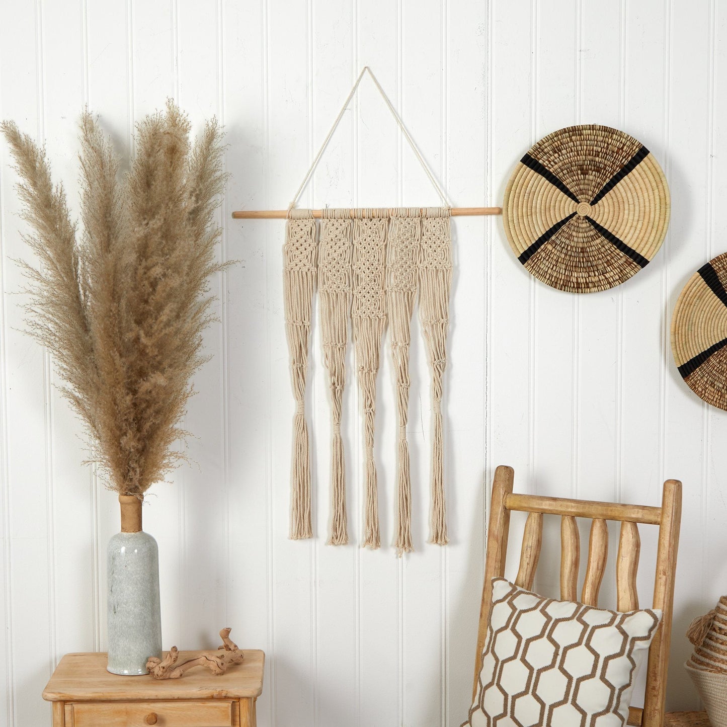 2.5’ x 2’ Hand Woven Macrame Wall Hanging Decor