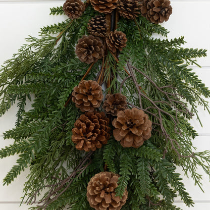 26” Pine & Pine Cone Teardrop