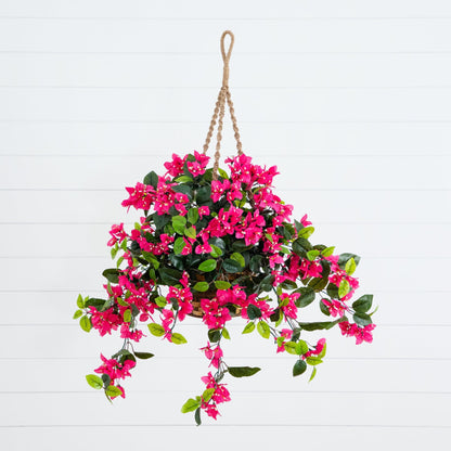 28” Bougainvillea Hanging Basket UV (Indoor/Outdoor)