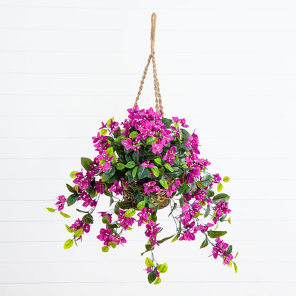 28” Bougainvillea Hanging Basket UV (Indoor/Outdoor)