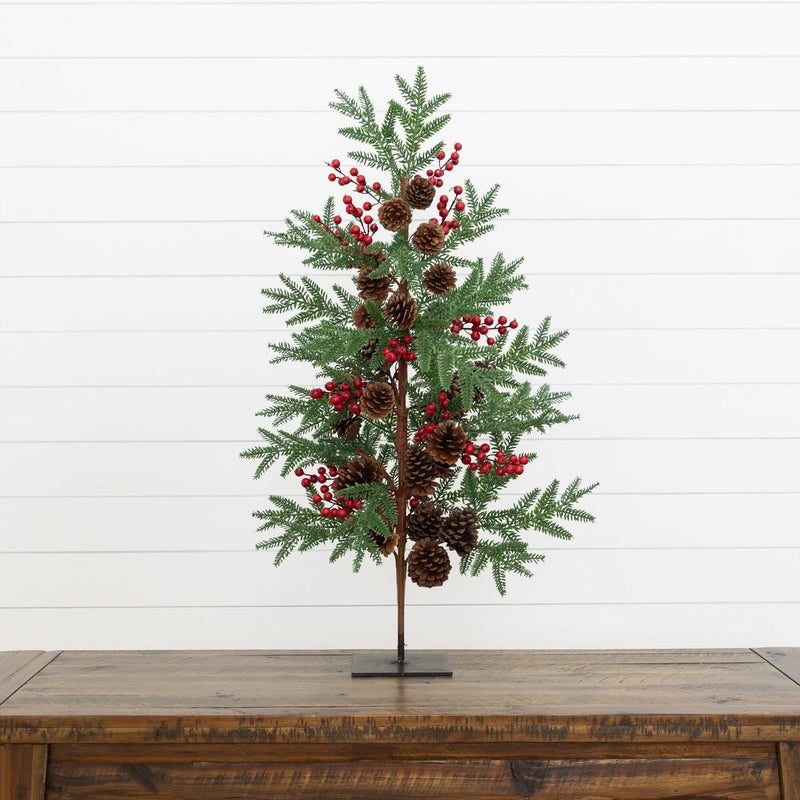 36” Pine & Berry Christmas Tree