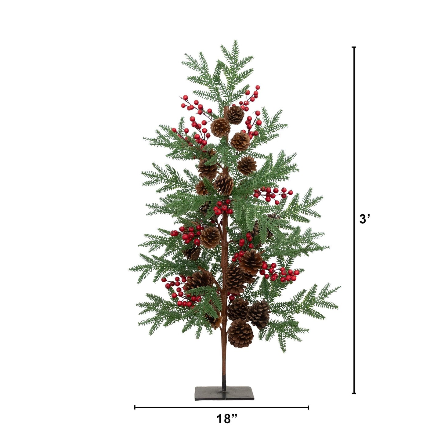 36” Pine & Berry Christmas Tree