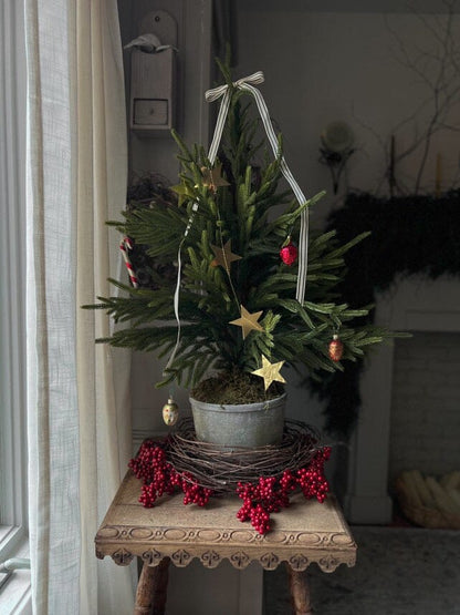 3’ Norfolk Island Pine “Natural Look” Artificial Christmas Tree in Decorative Planter