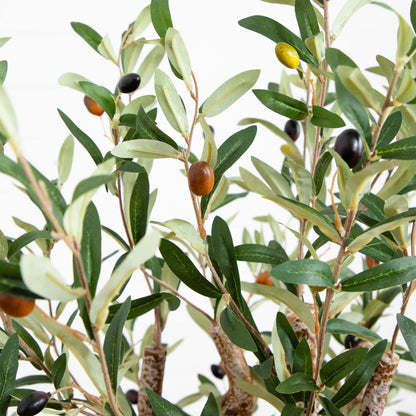 3.5’ Artificial Olive Tree with Lush Design