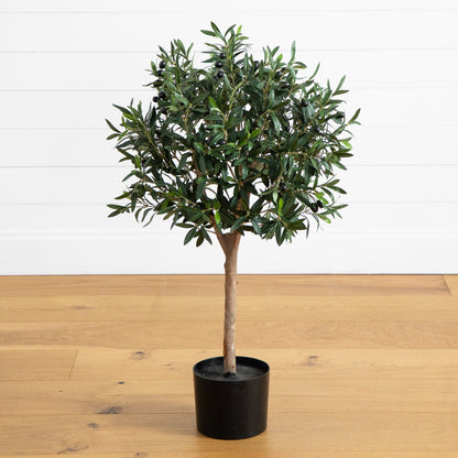 3.5’ Olive Artificial Tree in Nursery Planter