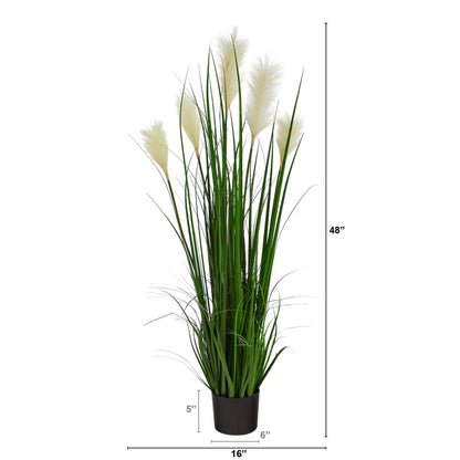 4’ Plum Grass Artificial Plant