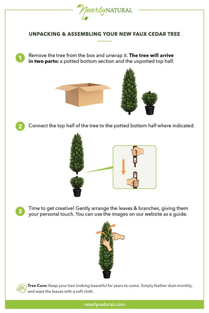 5' Mini Cedar Pine Tree (Indoor/Outdoor)