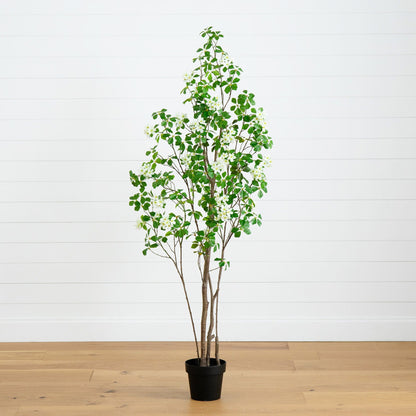 6’ Artificial Dogwood Tree