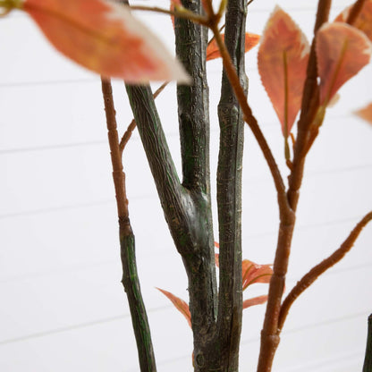 6’ Autumn Pieris Artificial Fall Tree
