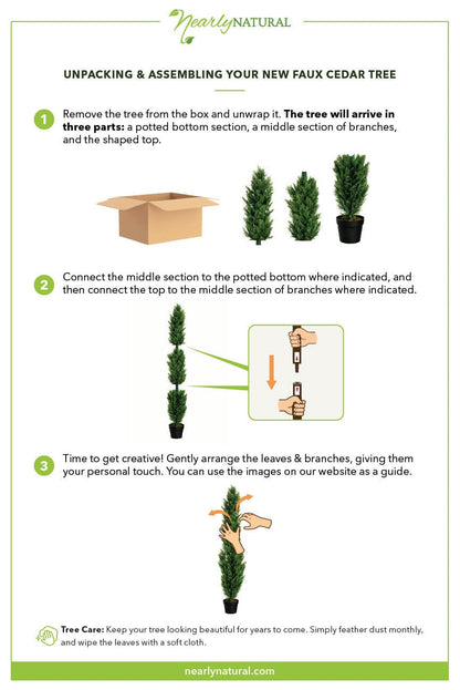 6' Mini Cedar Pine Tree (Indoor/Outdoor)