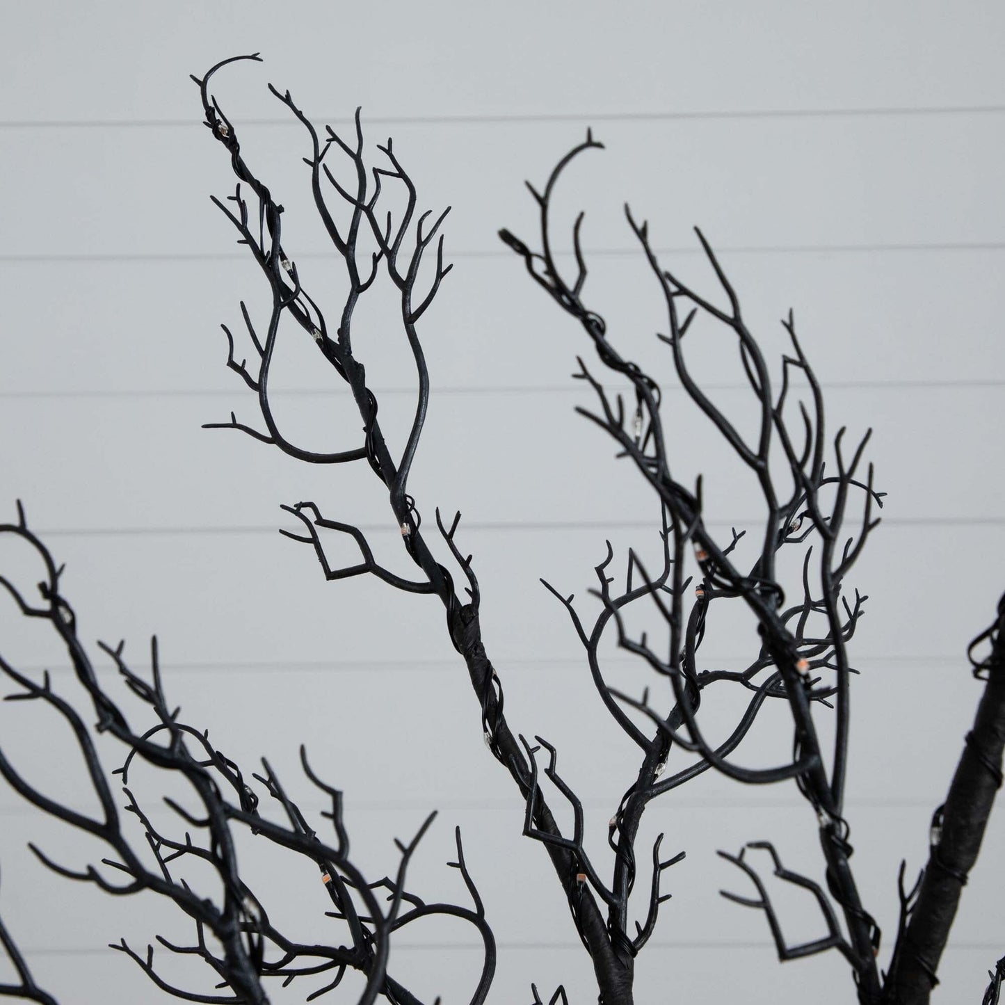 6’ Pre-Lit Halloween Minimalist Twig Artificial Fall Tree with 320 Orange & Purple LED Lights