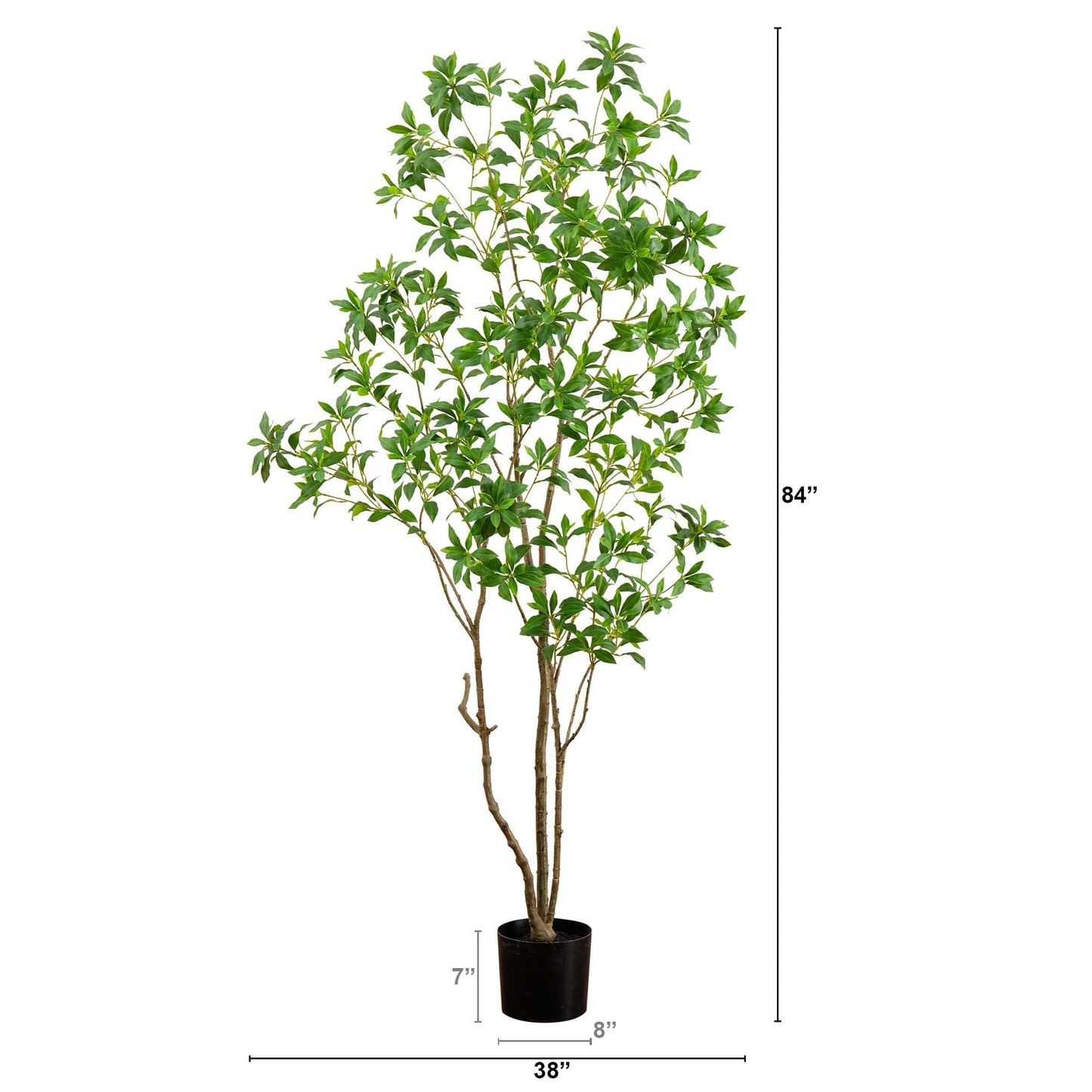 7’ Artificial Minimalist Japanese Pieris Tree
