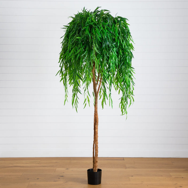 7' Artificial Willow Tree