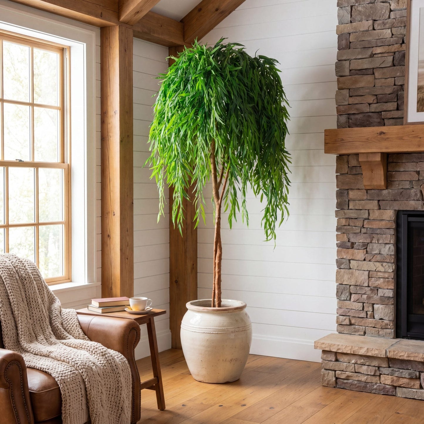 7' Artificial Willow Tree