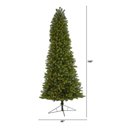 9' Slim Virginia Spruce Artificial Christmas Tree