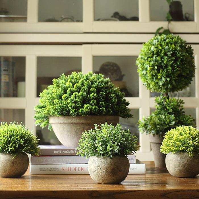 Artificial Faux Boxwood Topiary in Various Designs, view 2