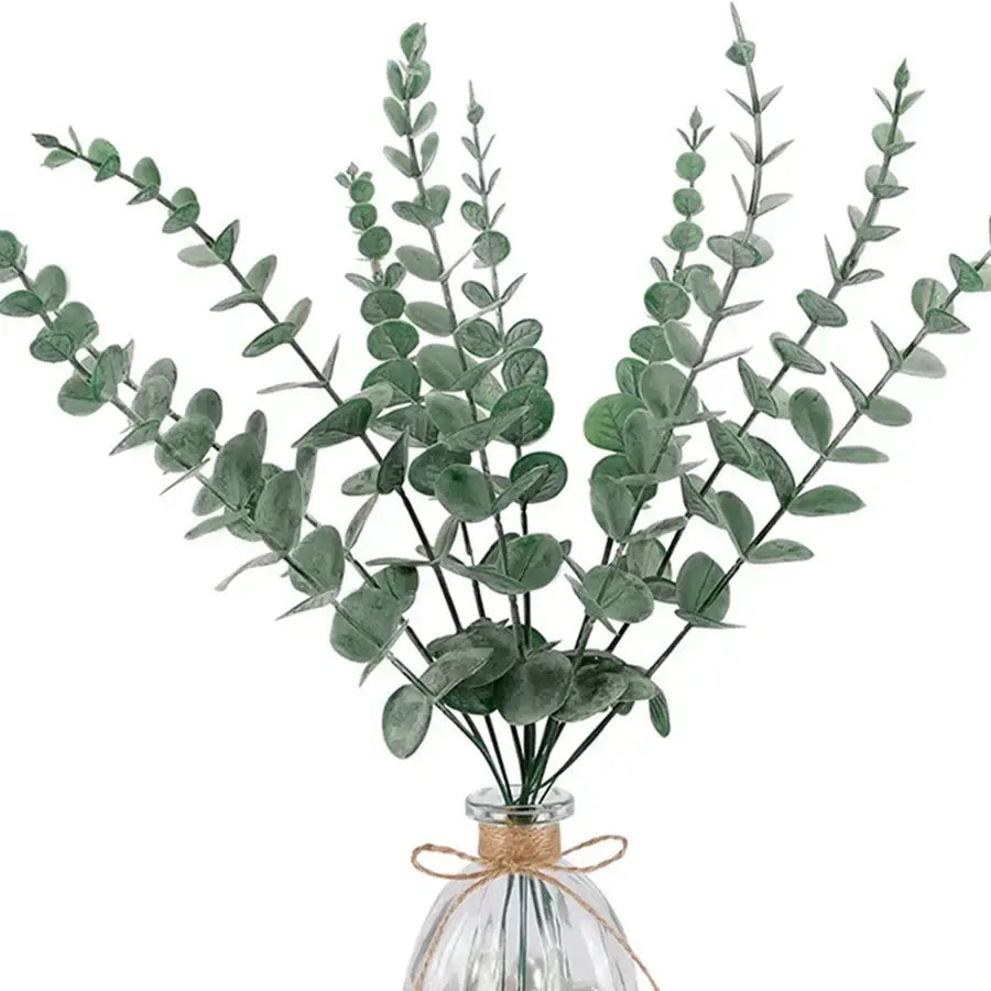 Artificial eucalyptus greenery stems for living room decor