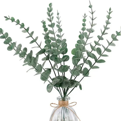 Artificial eucalyptus greenery stems for living room decor