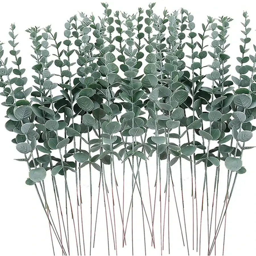 Artificial eucalyptus greenery stems for living room decor