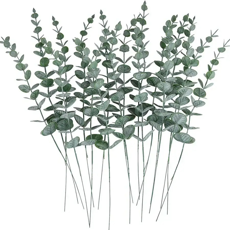 Artificial eucalyptus leaves 100pcs living room greenery decor