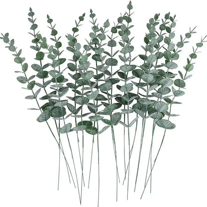Artificial eucalyptus leaves 100pcs living room greenery decor