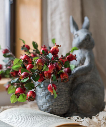 Artificial Fruit Pomegranate Fruit Bouquet 12" Tall
