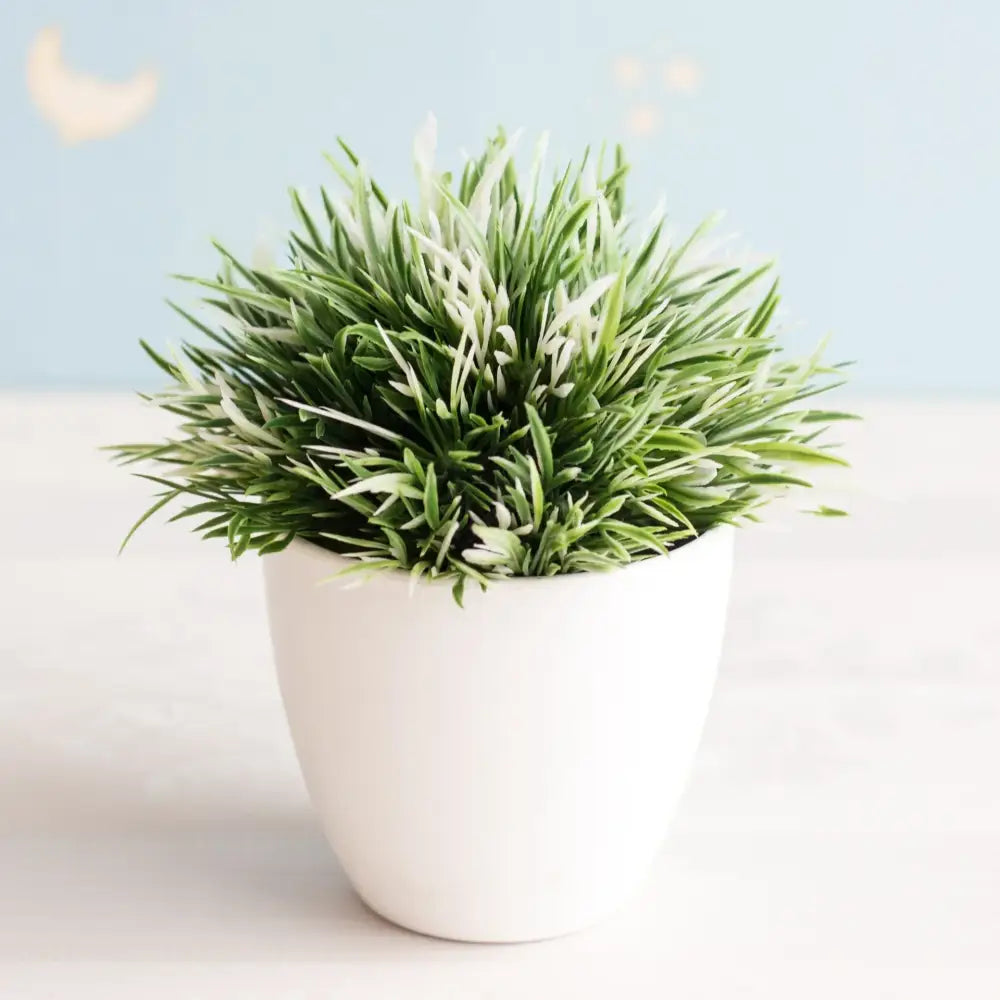 Artificial green and pink bonsai tree garden decor potted plant
