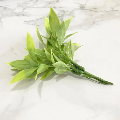 Artificial green plant flower cherry berries bundle living room decor