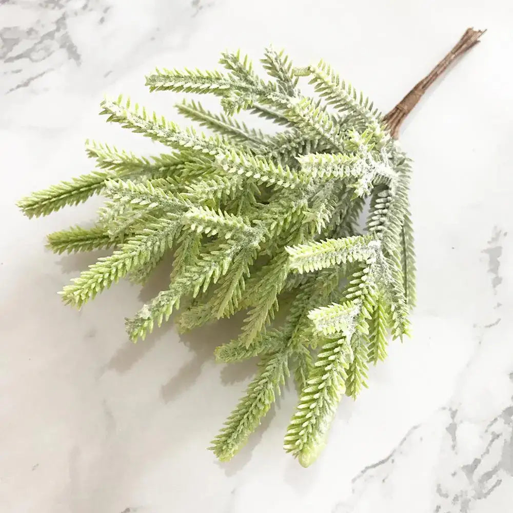 Artificial green plant flower cherry berries bundle living room decor