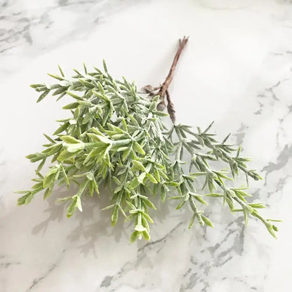Artificial green plant flower cherry berries bundle living room decor