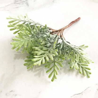 Artificial green plant flower cherry berries bundle living room decor