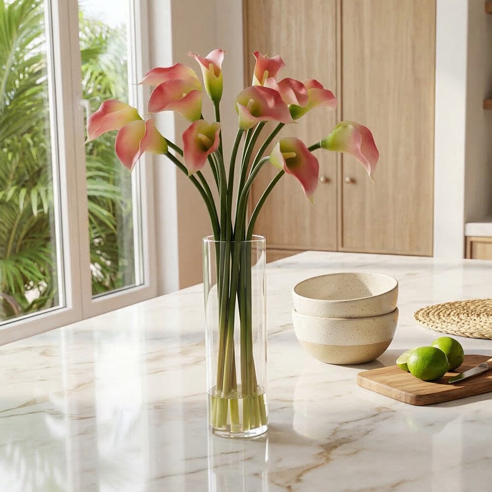 Mini Calla Lily Silk Flower Arrangement