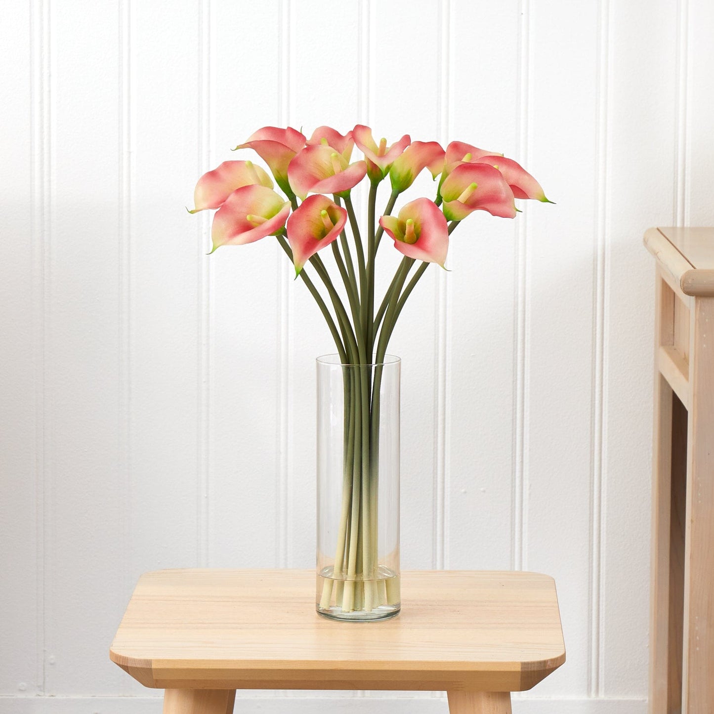 Mini Calla Lily Silk Flower Arrangement