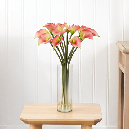 Mini Calla Lily Silk Flower Arrangement