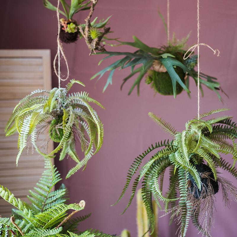 Artificial Plant Hanging Fern Plant Décoration, view 2