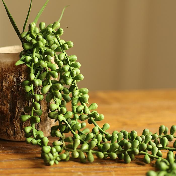 Artificial Plant Tear Drop Hanging 28" Long