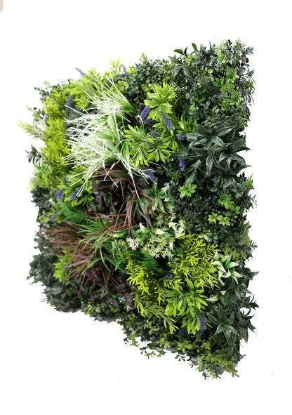 Tropical Forest Artificial Vertical Garden Green Wall Panel 35×35in – NFPA 701 Certified – UV Resistant – Commercial Grade