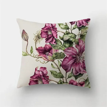 Artistic nature and animal short plush pillowcase bedroom decor