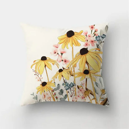 Artistic nature and animal short plush pillowcase bedroom decor