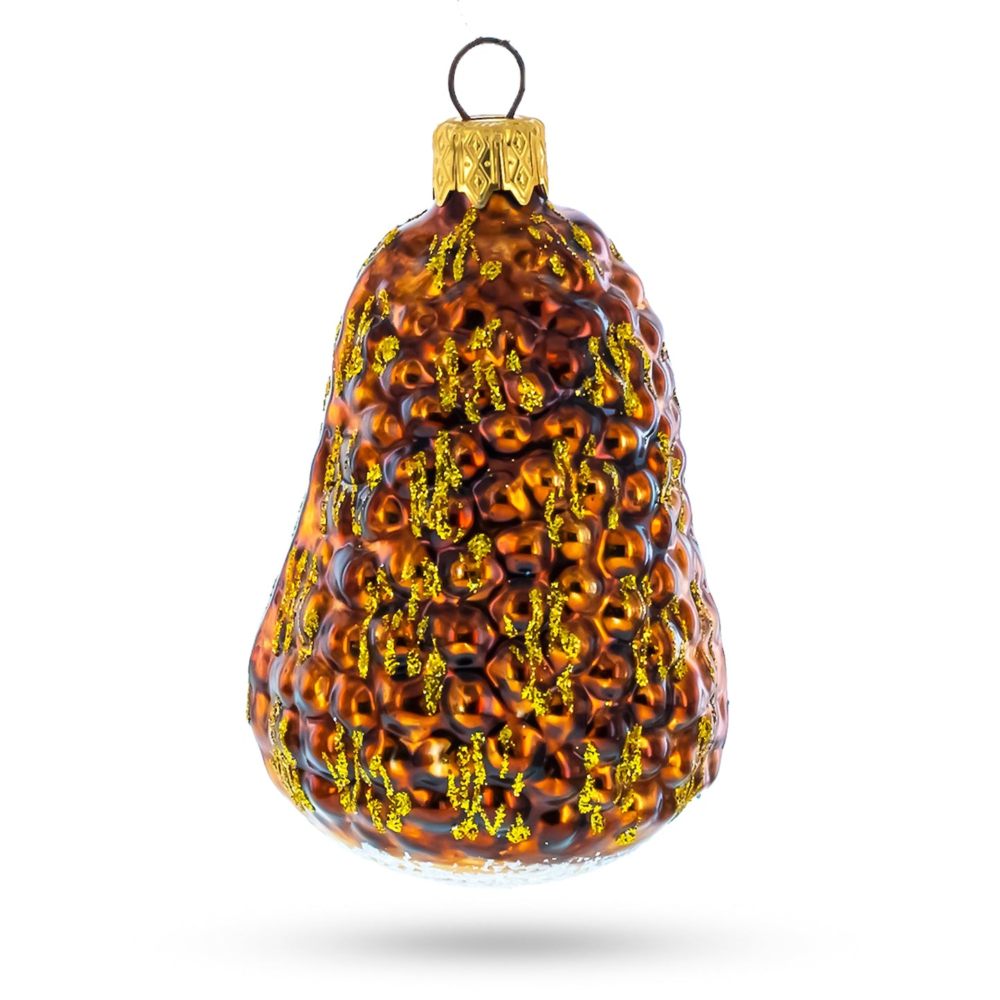 Woodland Hedgehog Glass Christmas Ornament