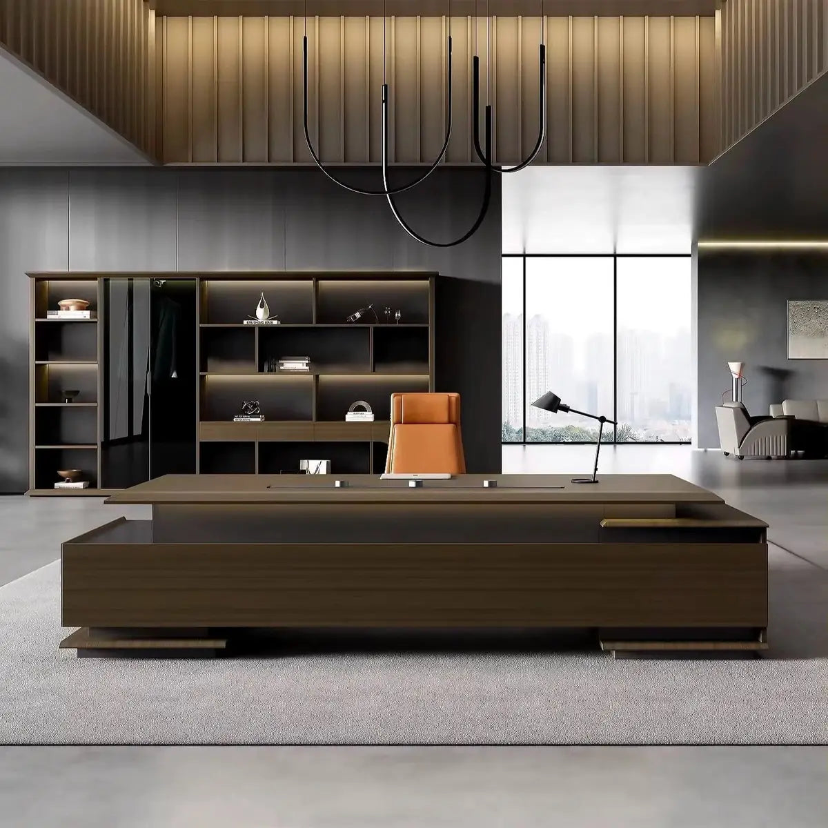 Aspen · Modern L-Shaped Executive Desk