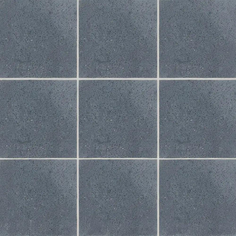 Asphalt Matte Terrazzo Tiles 8x8