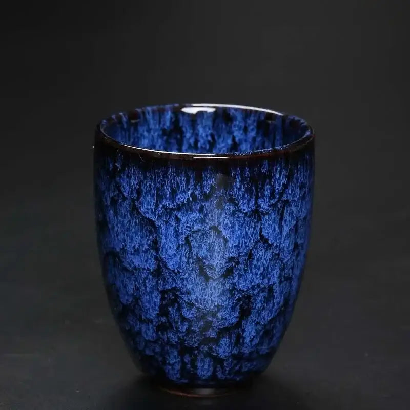 Assorted crackle glaze ceramic kung fu tea cups dining room set
