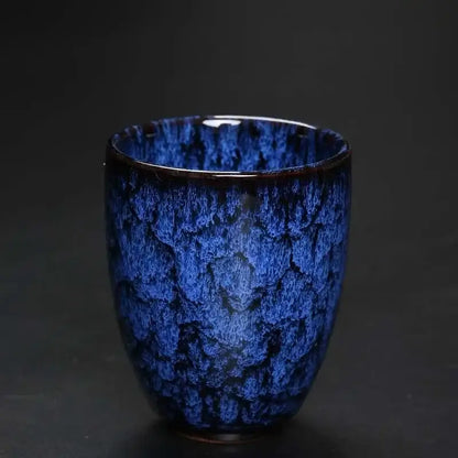 Assorted crackle glaze ceramic kung fu tea cups dining room set