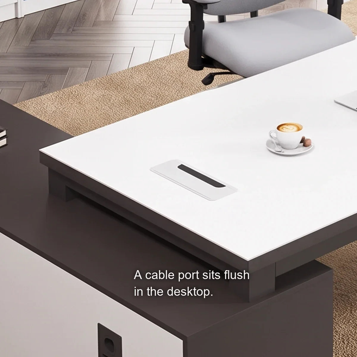 Astrea · Modern L-Shaped Executive Desk